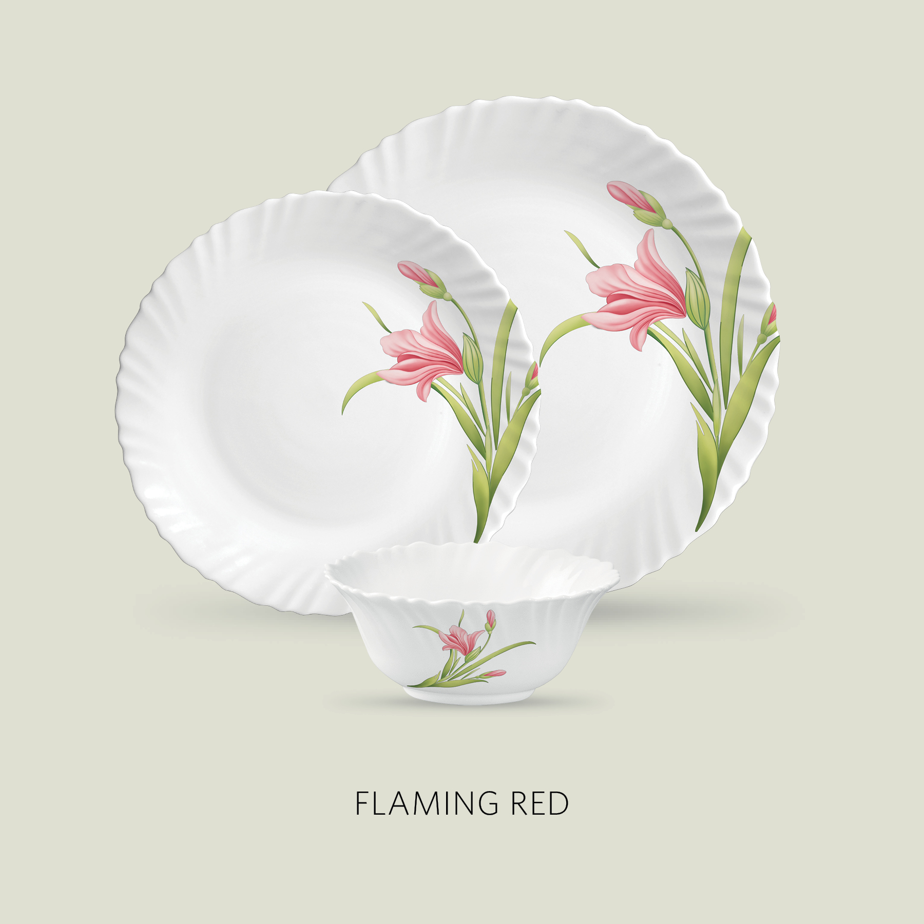 FLAMING RED