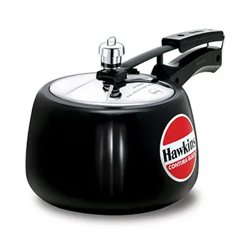 HAWKINS HARD ANODIZED  PRESSURE COOKER  CONTURA BLACK